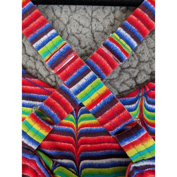 Columbia Dress Omni-Wick Rainbow Geometric Design Athletic Crossover Back Size M - Picture 6 of 12